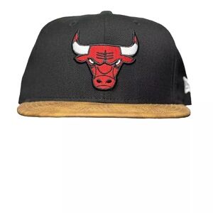 Chicago Bulls New Era 9Fifty SnapBack Black, red, and tobacco
